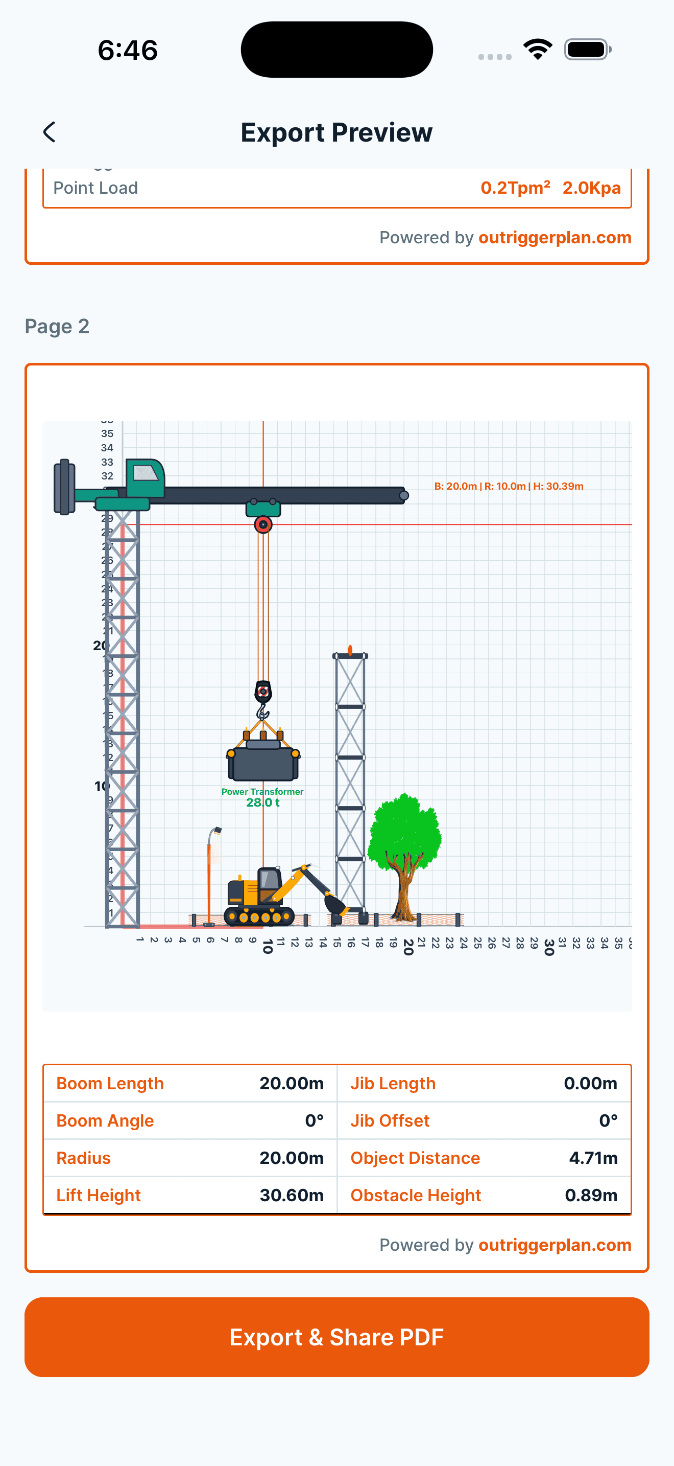 Export mockup preview