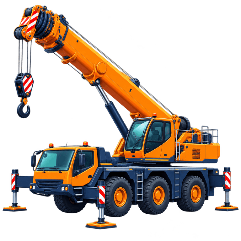 Crane setup planning preview